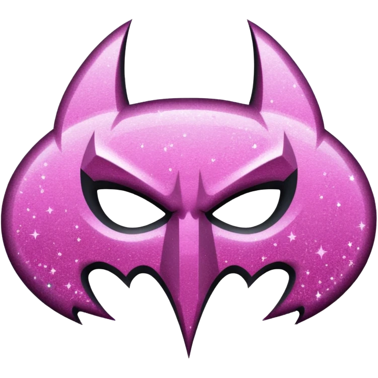 Make a batman logo emoji (girly) emoji