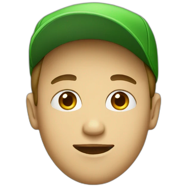 person with green hat emoji