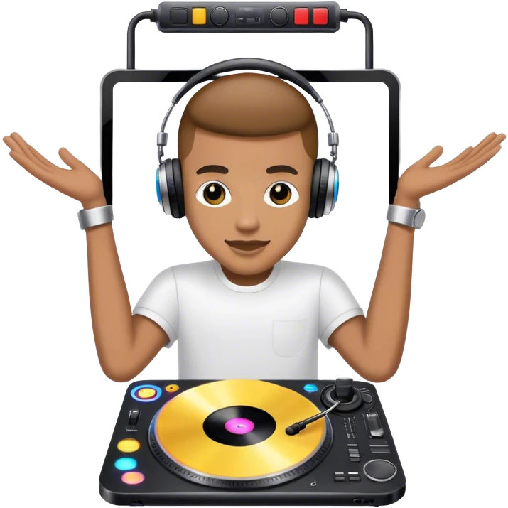 billboard with dj on poster emoji