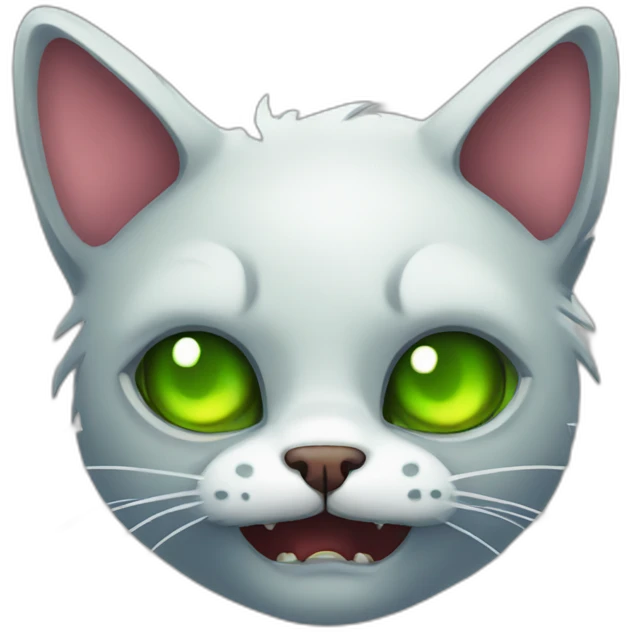 Zombie cat emoji