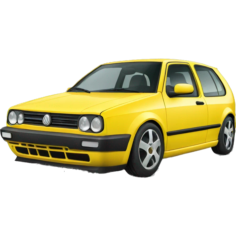 A yellow golf 4 emoji