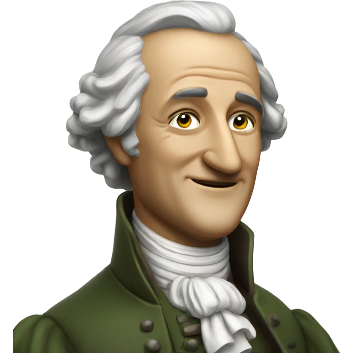 Goethe with thumbs up emoji