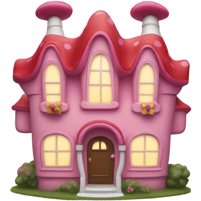 Minnie Mouse house emoji