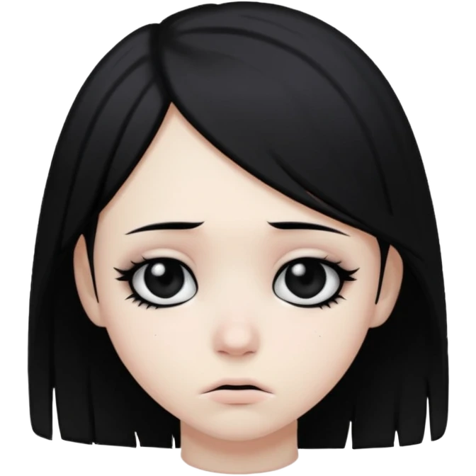 Sad emo kid emoji
