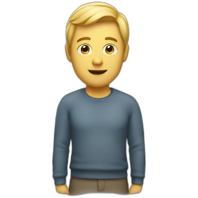 man with idea emoji