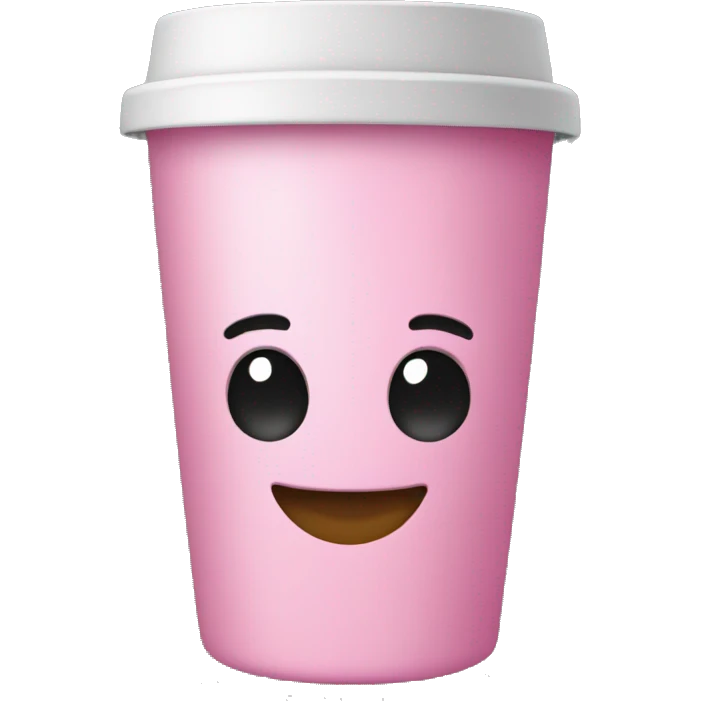 Pink tumbler cup emoji