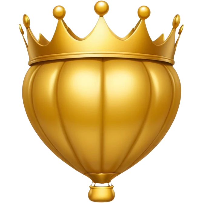 Balón con corona emoji