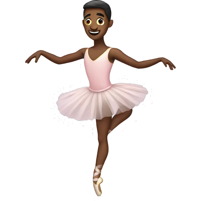 Man ballerina dancing emoji