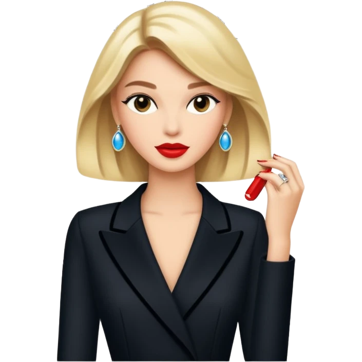 magazine with fashion cover, looking like Vogue emoji