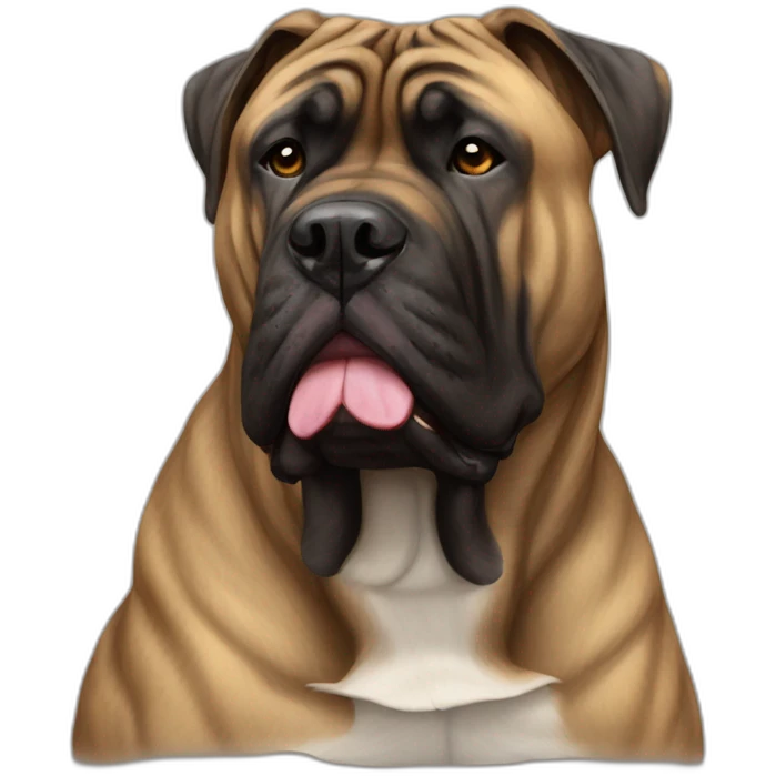 Presa canario brindle mastiff  emoji