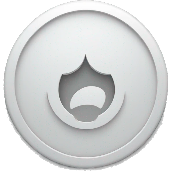 white circle with a thin gray line going down the middle of it emoji