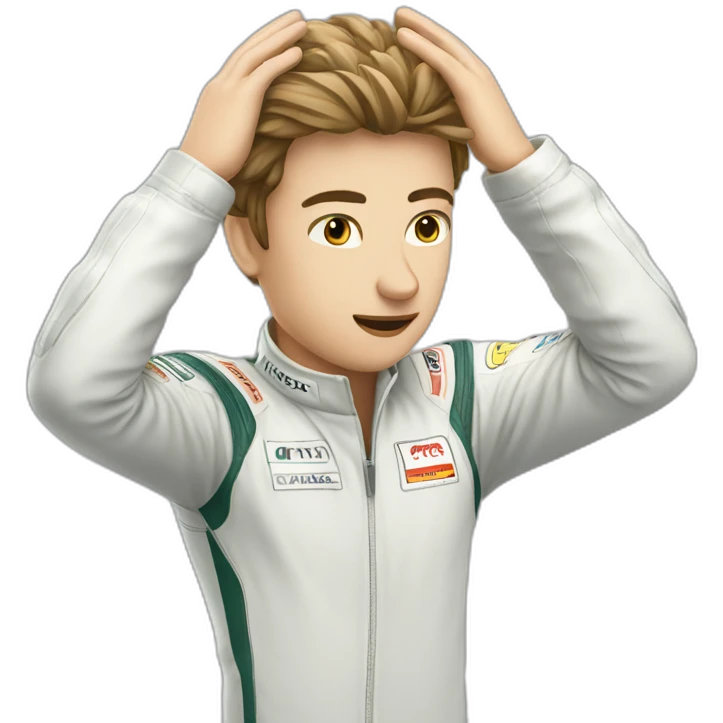 Face Palm pilote f1 emoji