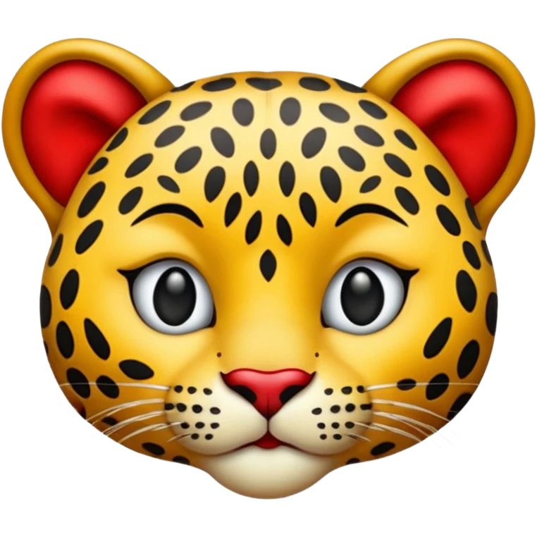Creami un emoji di un bacio che bacio leopardo emoji