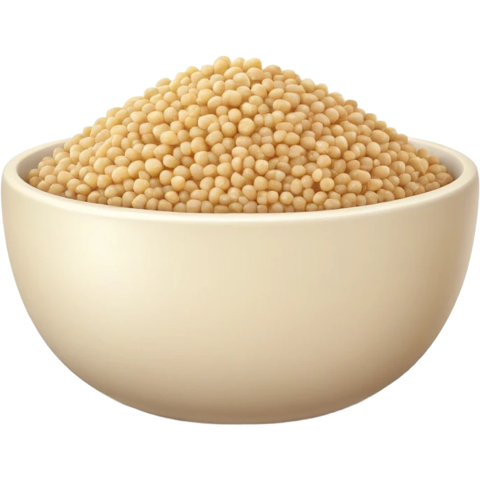 bowl of quinoa grains emoji
