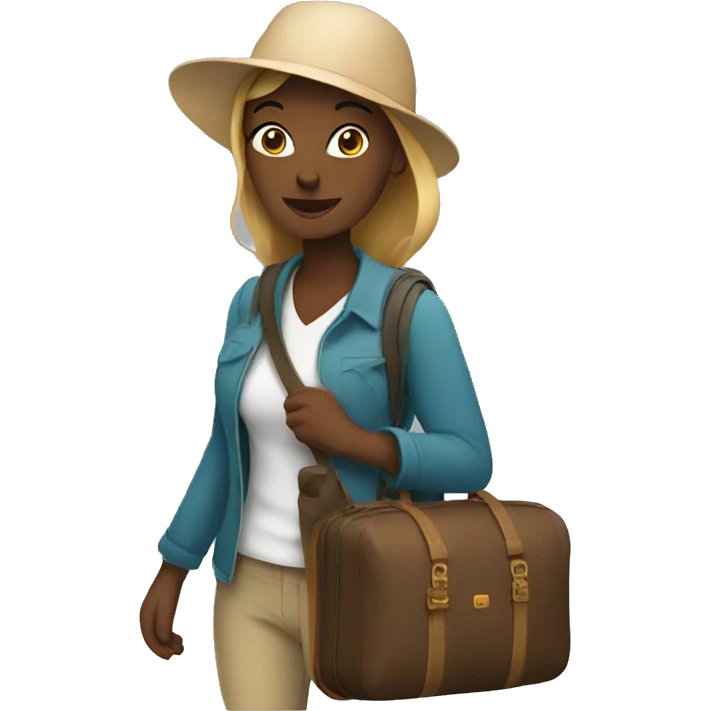 women traveler emoji
