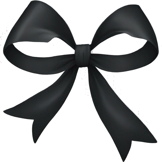black bow emoji