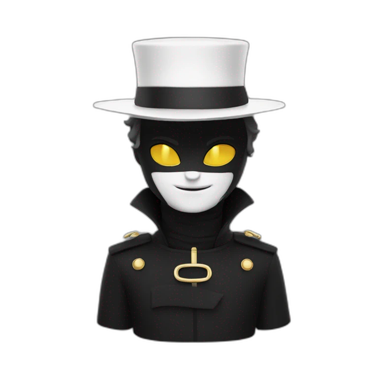 Chat noir et blanc emoji