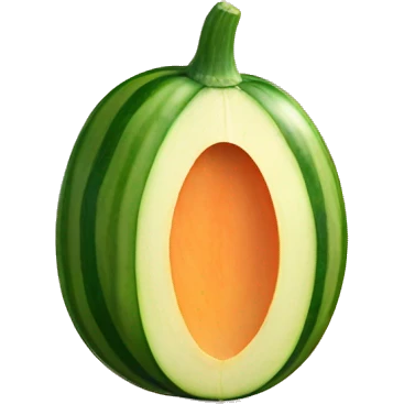 courgette inside peach emoji