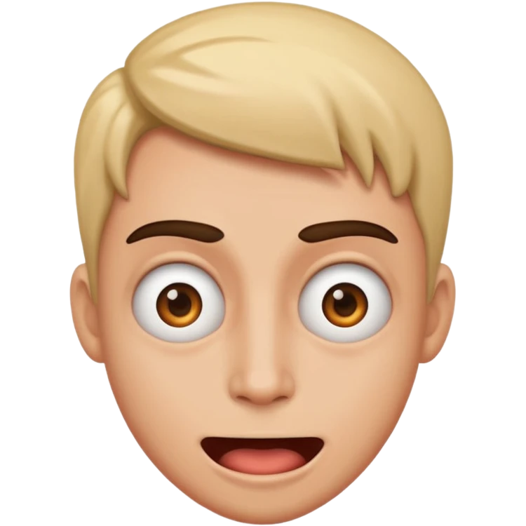 Crazy face emoji