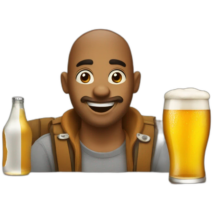 Dee-drink-beer emoji