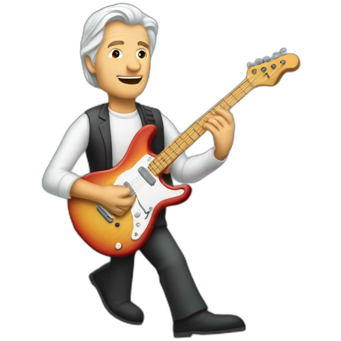 Le guitariste John mclaughlin qui joue de la trompette emoji