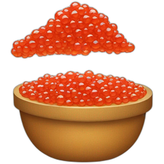 red caviar emoji