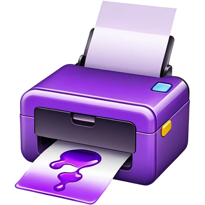 Printer purple  emoji