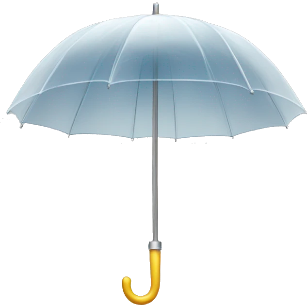 Opened Transparent umbrella  emoji