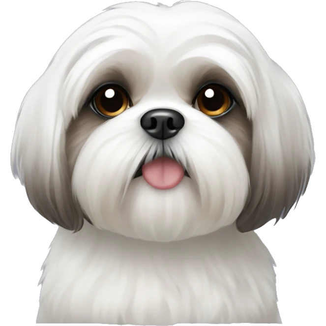 White shih tzu emoji