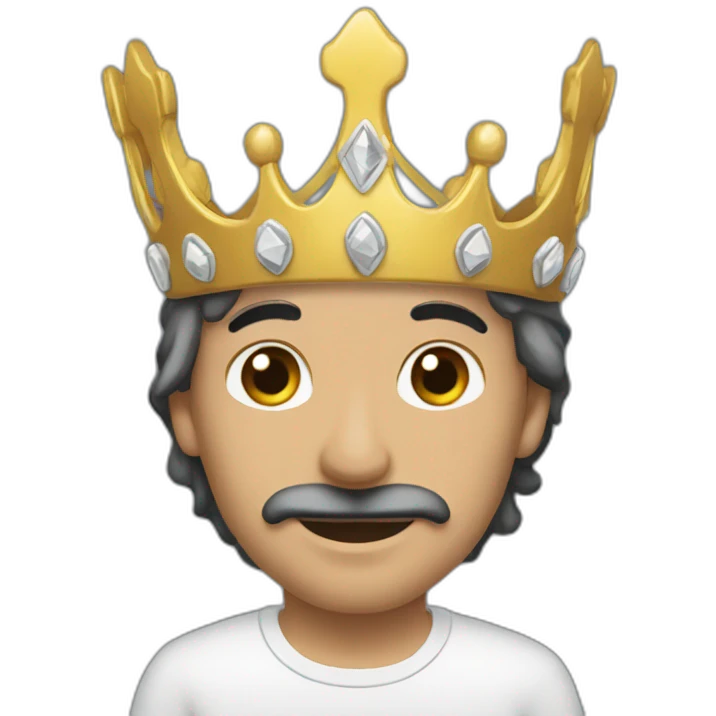 Zemmour qui a une couronne emoji