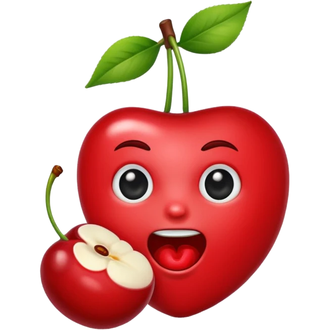 cherry eating emoji