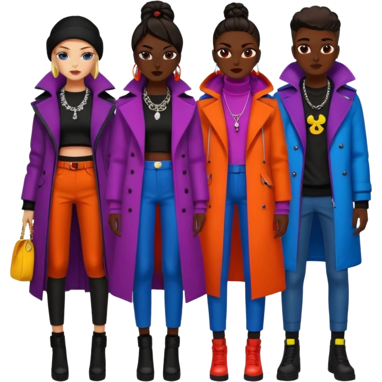 Russian underground fashion emoji