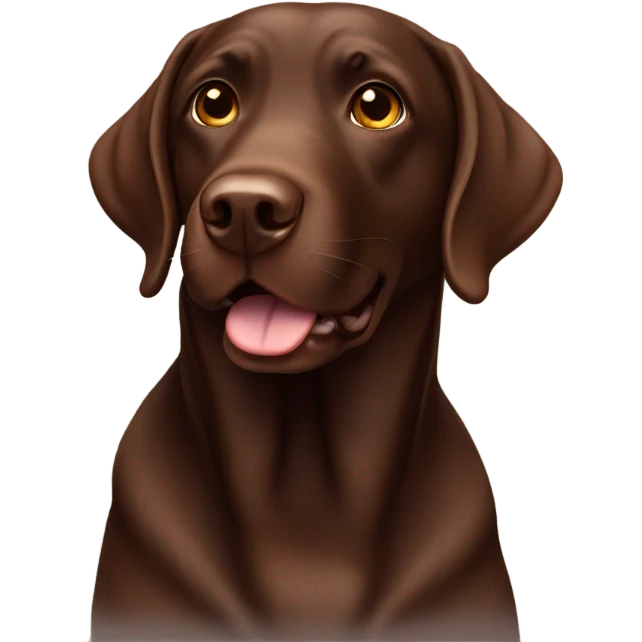 Chocolate Labrador emoji
