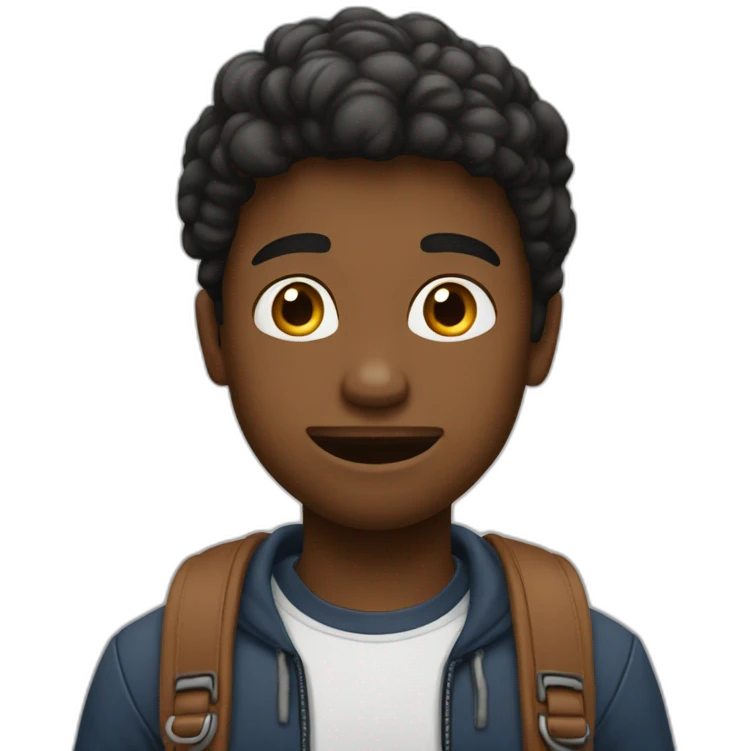 Garçon qui ferme sa bouche emoji