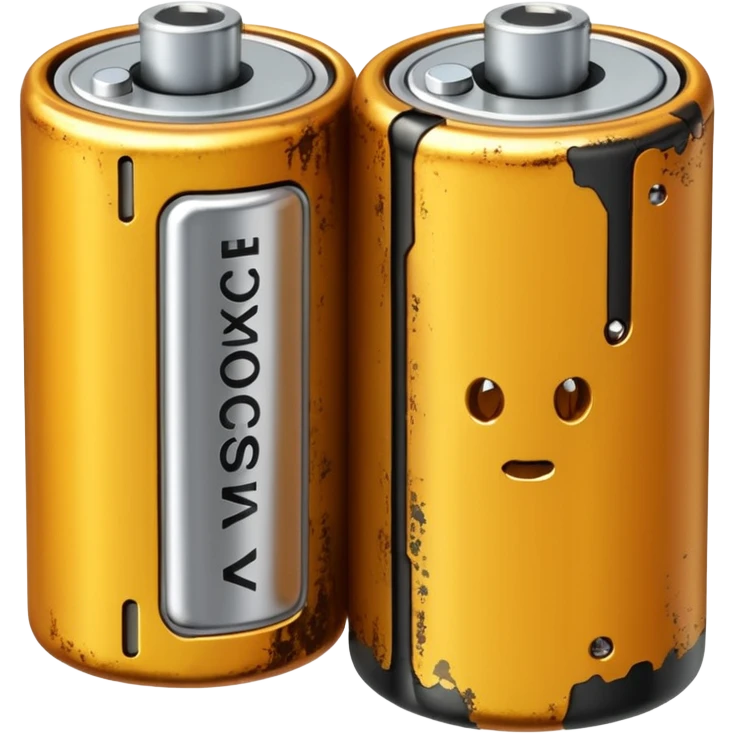 Alkaline Battery draining battery emoji