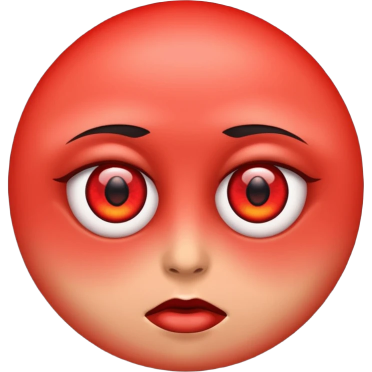 red eyes emoji