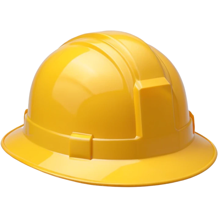 construction hat without guy, front facing transparent emoji