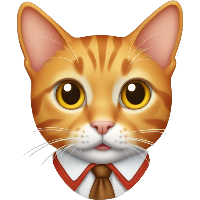 Orange tabby cat wearing lederhosen  emoji