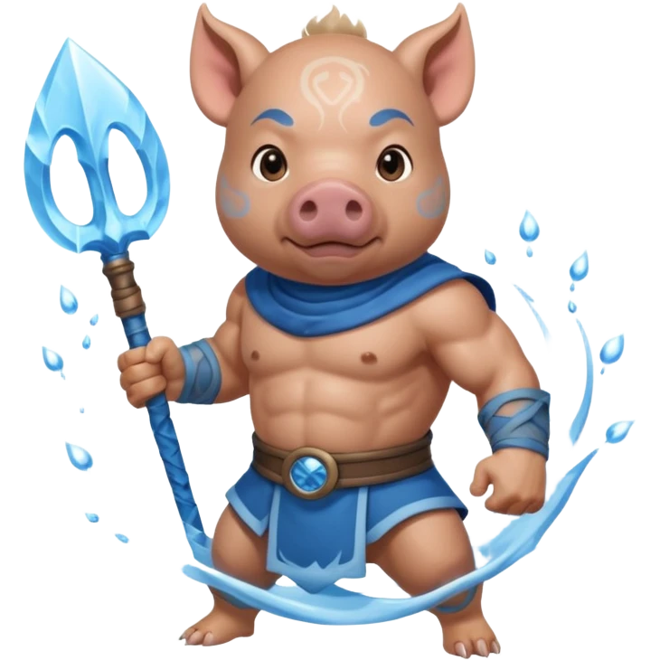 water bender pig warrior emoji