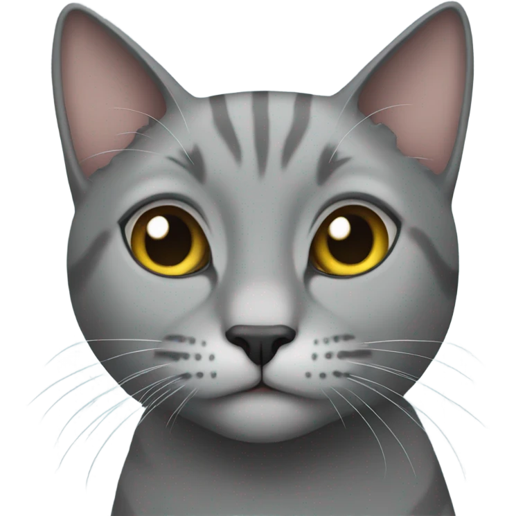 Grey cat emoji