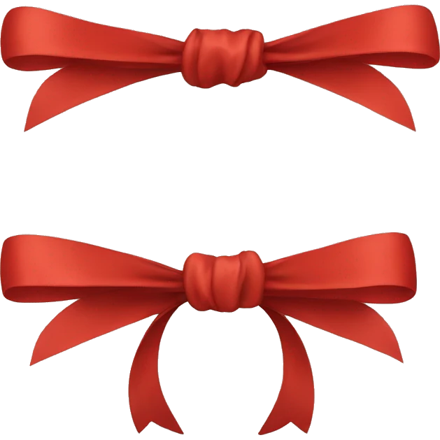 Red bow emoji