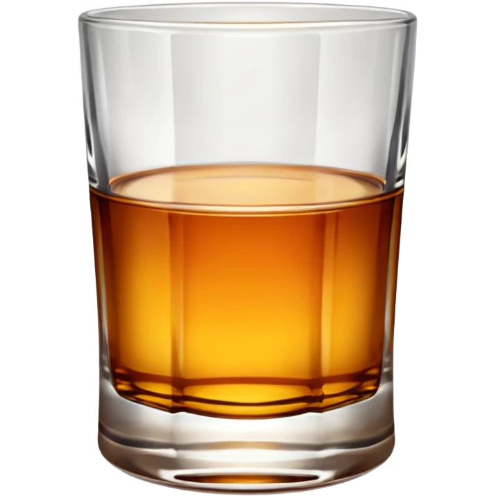glass of whiskey, no splashes emoji