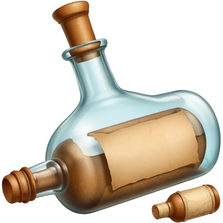 Message letter in Bottle emoji