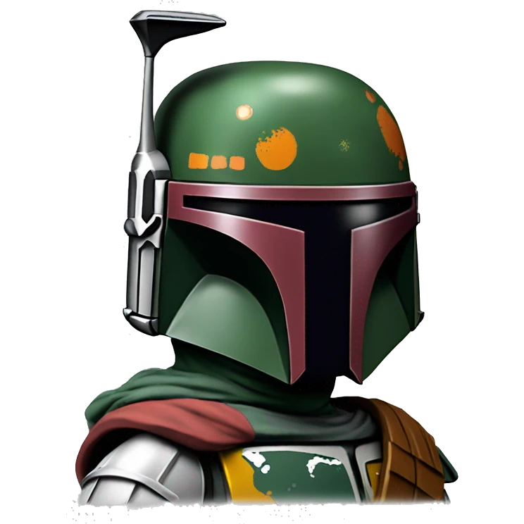 boba fett with a santa hat emoji
