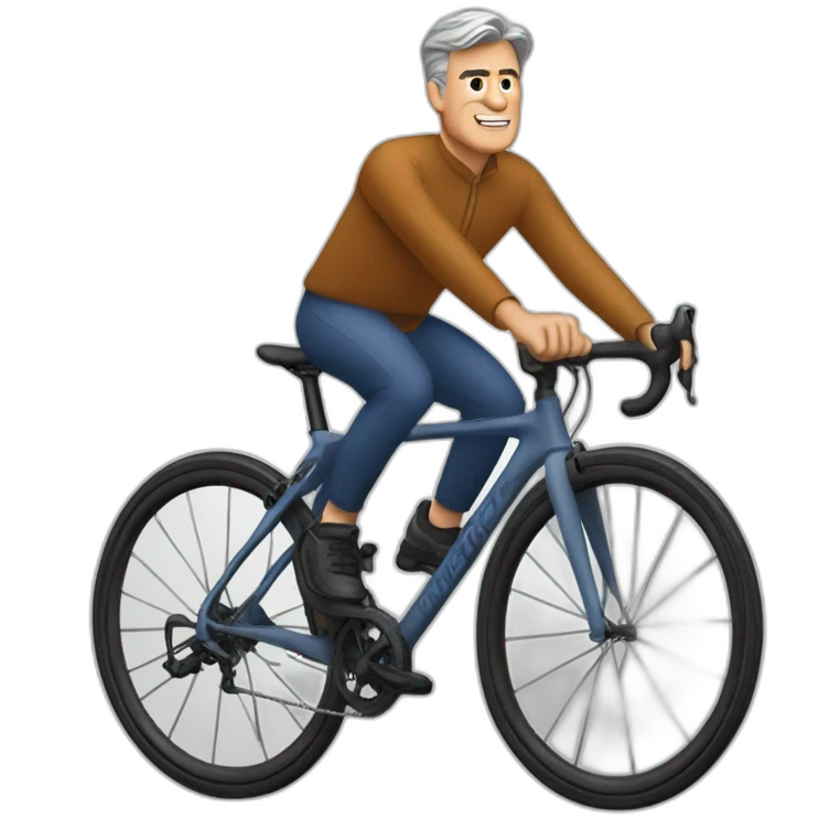 Jerome Powell riding specialized bicycle emoji