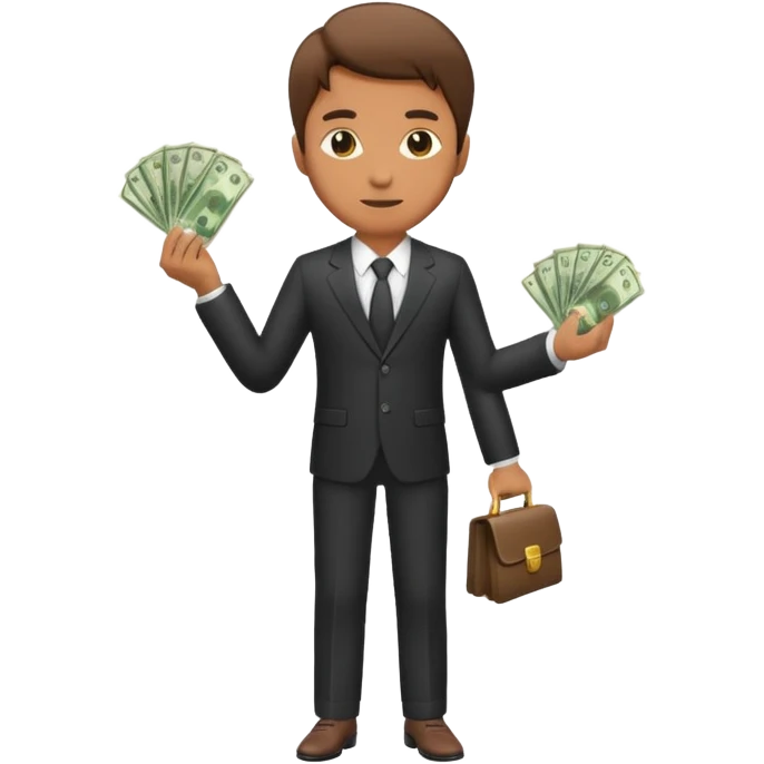 man with money full body emoji