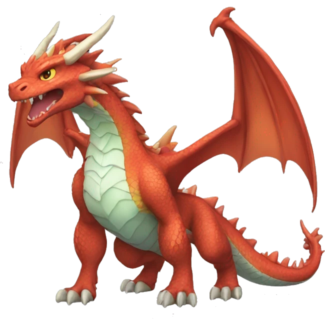 dragon-Fakémon full body emoji