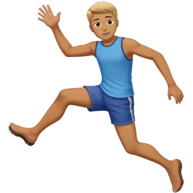 Man kicking at ground emoji