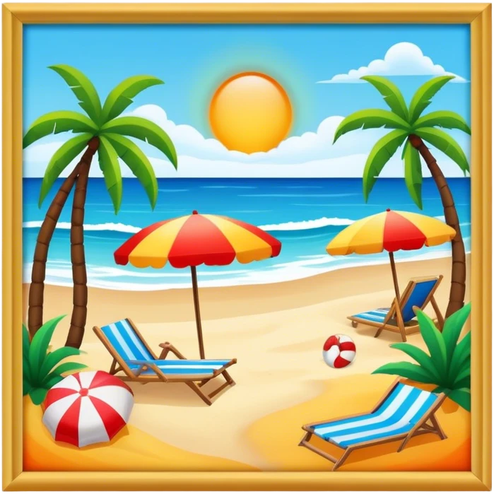 Aestetik playa emoji