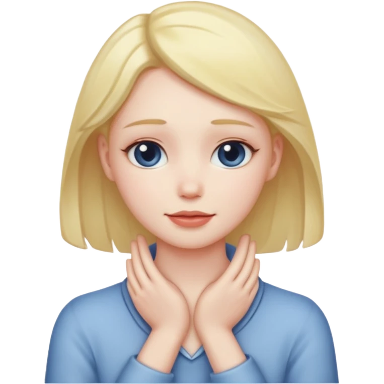 face with hands around neck emoji